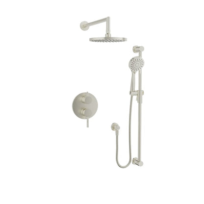 Baril Zip B66 Complete Pressure-Balanced Shower Kit with Head & Hand Shower - Brushed Nickel