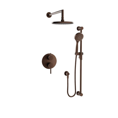 Baril Zip B66 Complete Pressure-Balanced Shower Kit with Head & Hand Shower - Venetian Bronze