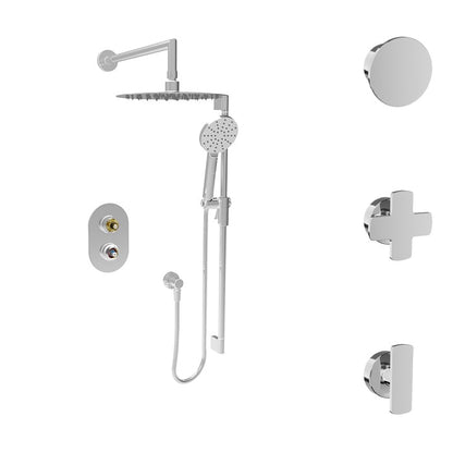 Baril Air B80 PRO-2811-80 in chrome; optional handle choices shown, handle kit sold separately.