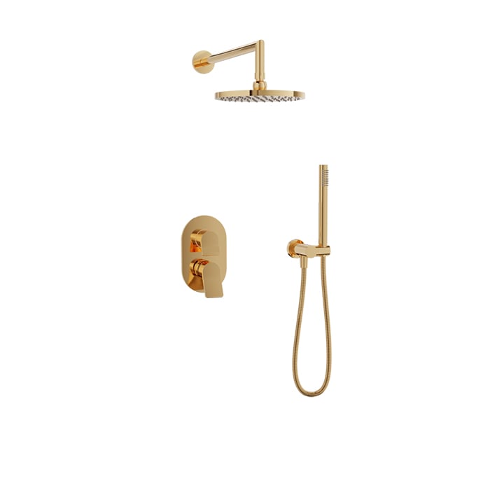 Baril Profile B46 Complete Pressure-Balanced Shower Kit - Gold