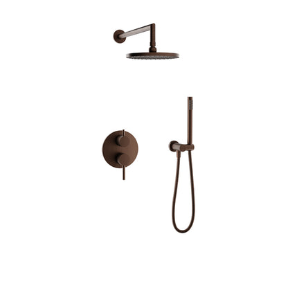 Baril Zip B66 Complete Pressure-Balanced Shower Kit with Rain Head & Hand Shower - Venetian Bronze