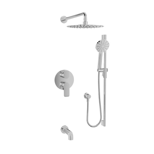 Baril Sens B45 Complete Pressure-Balanced Tub & Shower Kit - Polished Chrome