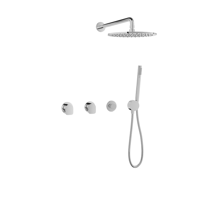 Baril Sens B45 Complete Thermostatic Shower Kit - Polished Chrome