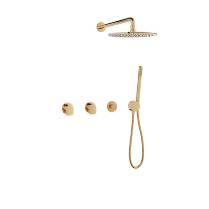 Baril Sens B45 Complete Thermostatic Shower Kit - Gold
