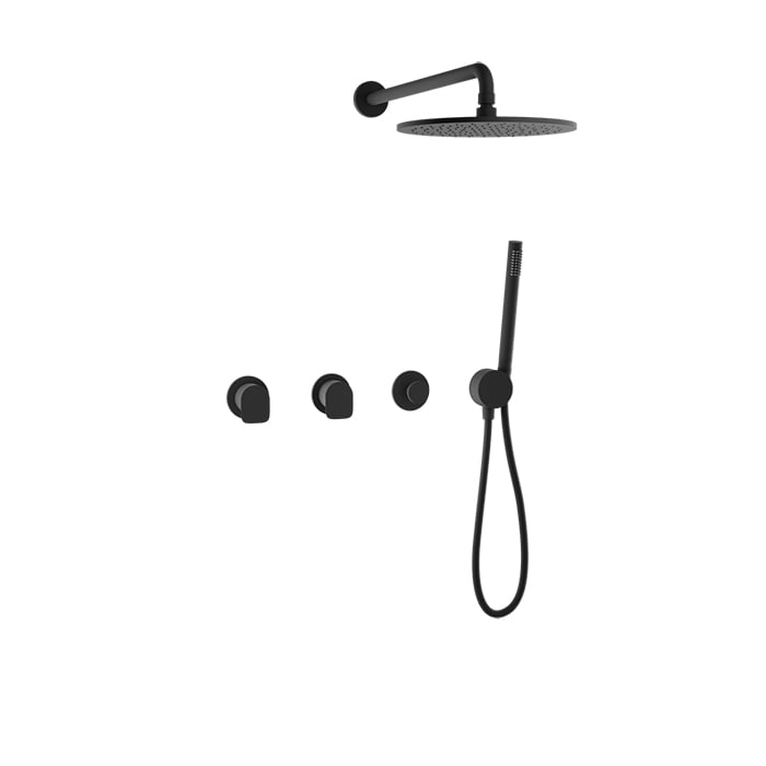 Baril Sens B45 Complete Thermostatic Shower Kit - Matte Black