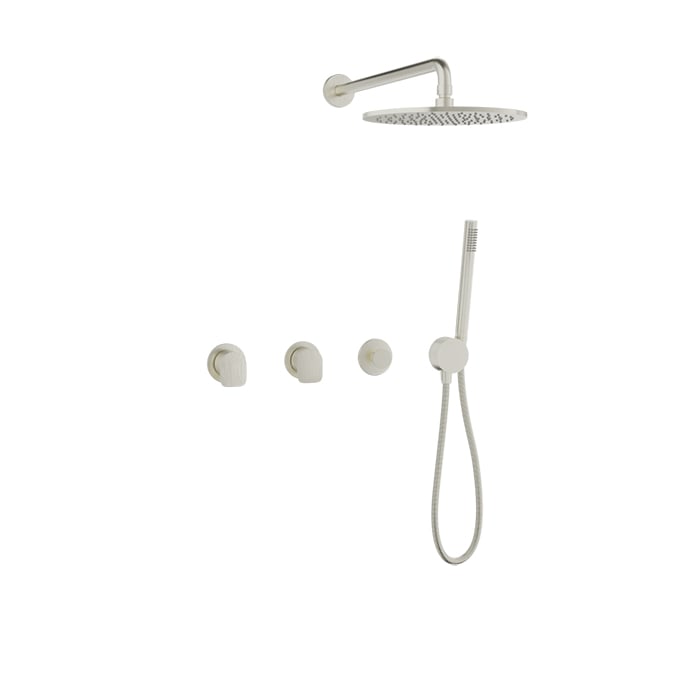 Baril Sens B45 Complete Thermostatic Shower Kit - Brushed Nickel