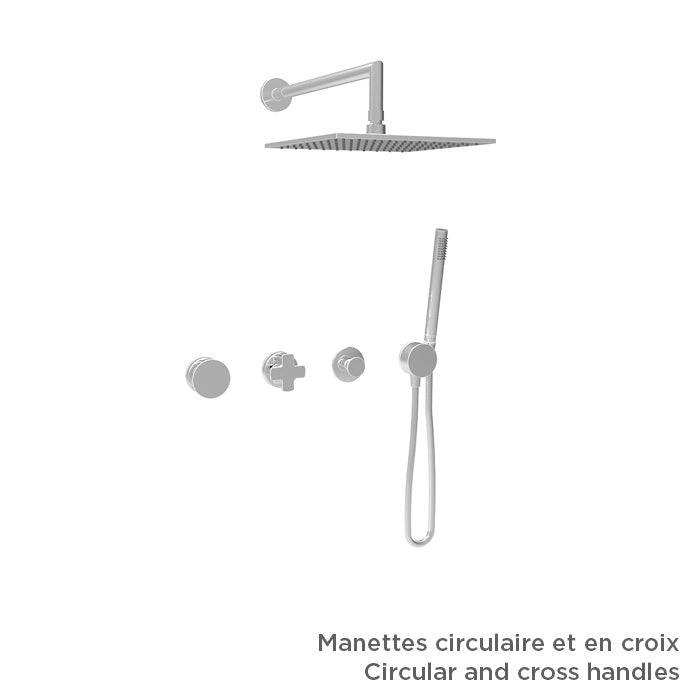 Baril TRO-3302-80 - Chrome - -9453-20_9500-10-CC handle option shown; handle kit and rough-in sold separately