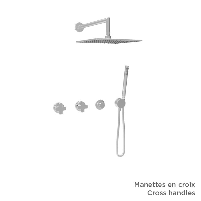 Baril TRO-3302-80 - Chrome - -9453-20_9500-20-CC handle option shown; handle kit and rough-in sold separately