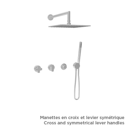 Baril TRO-3302-80 - Chrome - -9453-30_9500-20-CC handle option shown; handle kit and rough-in sold separately