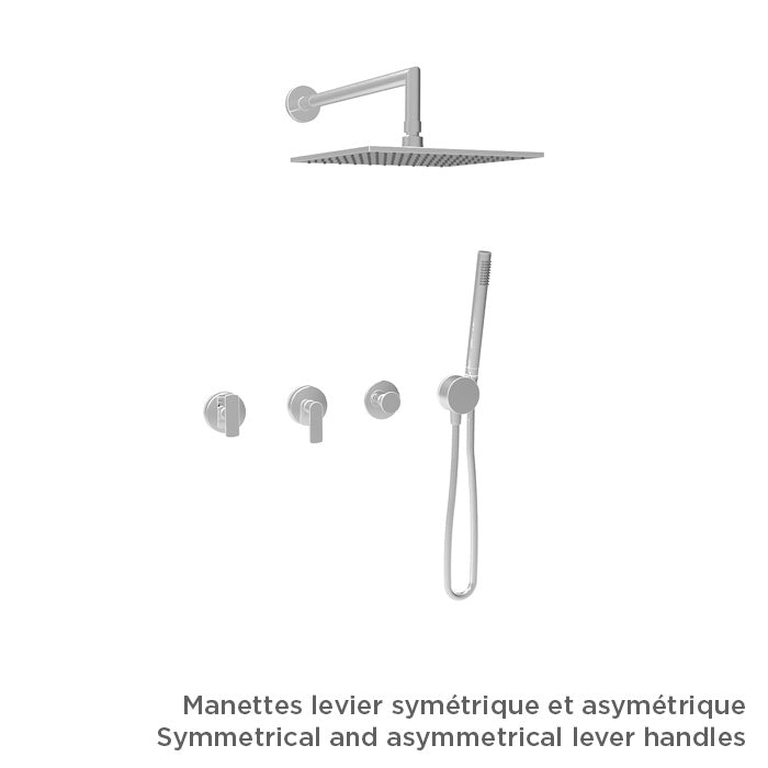 Baril TRO-3302-80 - Chrome - -9453-40_9500-30-CC handle option shown; handle kit and rough-in sold separately