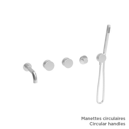 Baril Air B80 T80-3311-00 — handle configuration example; handles and rough-in sold separately