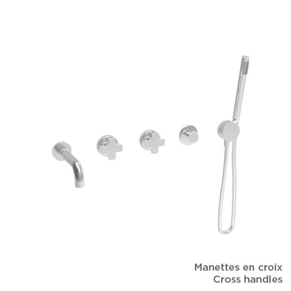 Baril Air B80 T80-3311-00 — handle configuration example; handles and rough-in sold separately