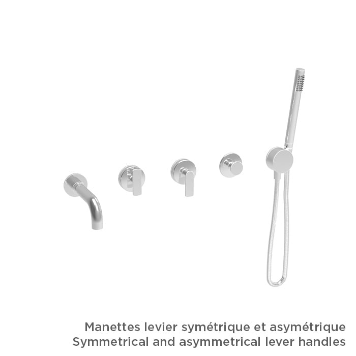 Baril Air B80 T80-3311-00 — handle configuration example; handles and rough-in sold separately