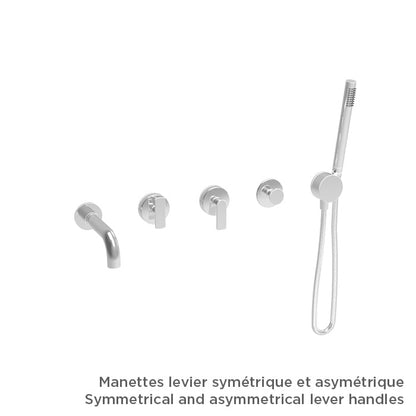 Baril Air B80 T80-3311-00 — handle configuration example; handles and rough-in sold separately