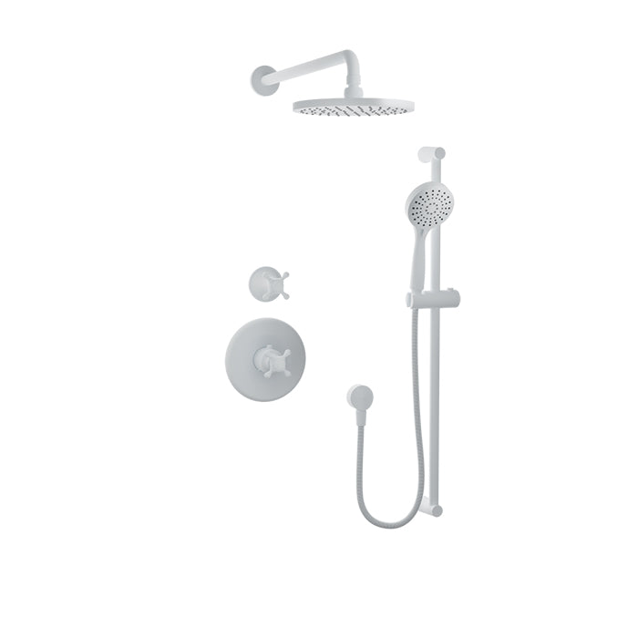 Baril Nautica B16 Complete Thermostatic Shower Kit - White