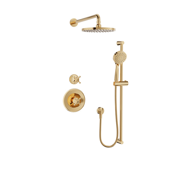 Baril Nautica B16 Complete Thermostatic Shower Kit - Gold