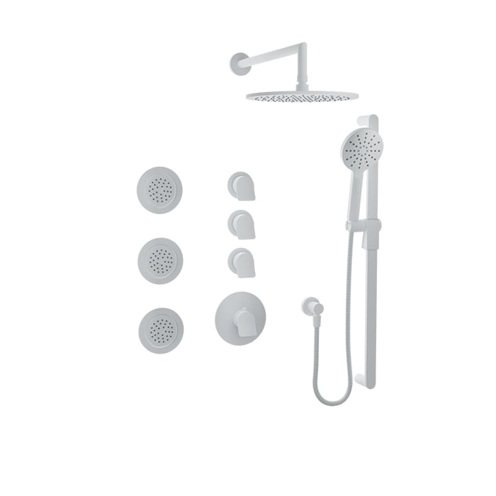 Baril Profile B46 Complete Thermostatic Shower Kit - White