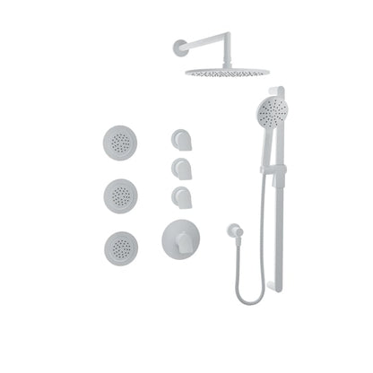 Baril Profile B46 Complete Thermostatic Shower Kit - White