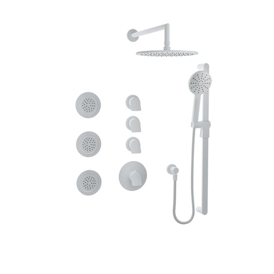 Baril Profile B46 Complete Thermostatic Shower Kit - White
