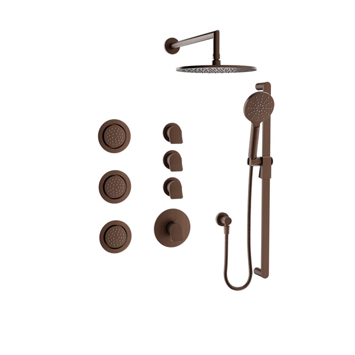 Baril Profile B46 Complete Thermostatic Shower Kit - Venetian Bronze