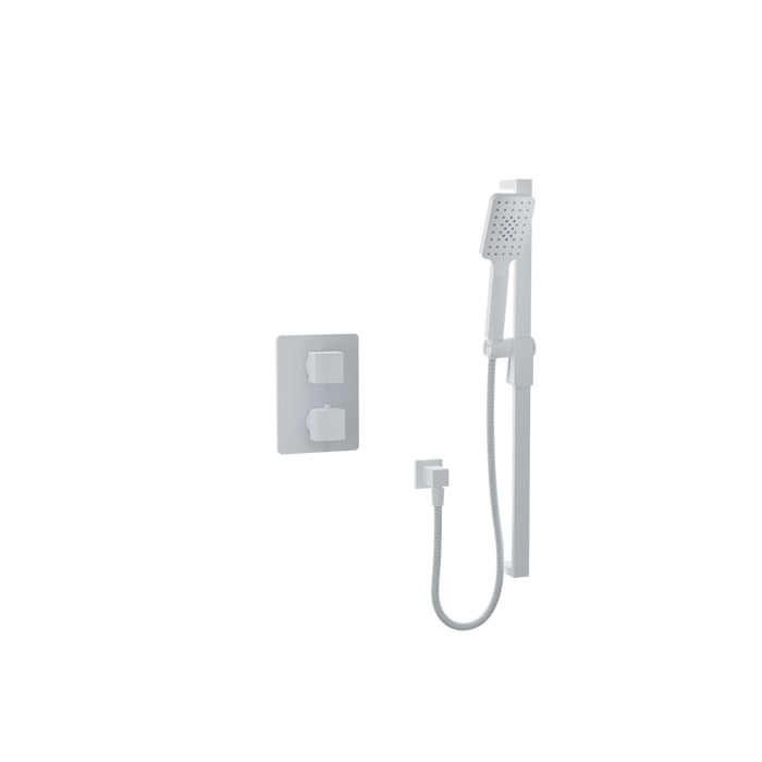 Baril Rec B05 Complete Thermostatic Pressure-Balanced Shower Kit - White