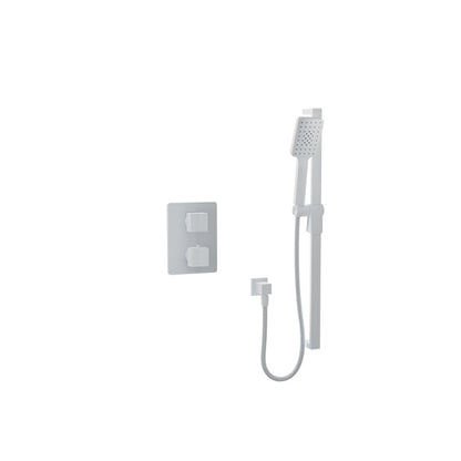Baril Rec B05 Complete Thermostatic Pressure-Balanced Shower Kit - White