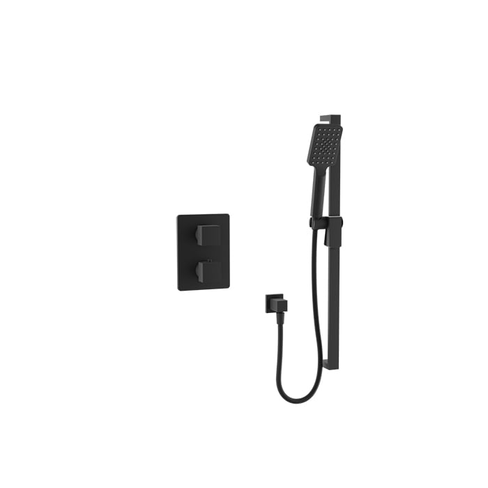 Baril Rec B05 Complete Thermostatic Pressure-Balanced Shower Kit - Matte Black