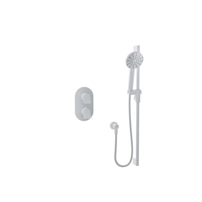 Baril Profile B46 Complete Thermostatic Pressure-Balanced Shower Kit - White