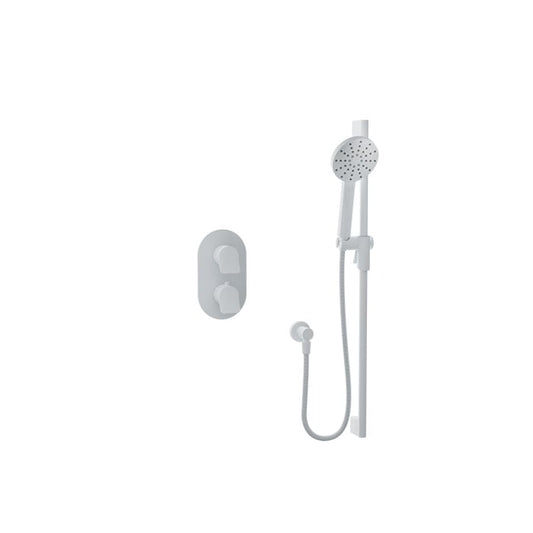 Baril Profile B46 Complete Thermostatic Pressure-Balanced Shower Kit - White