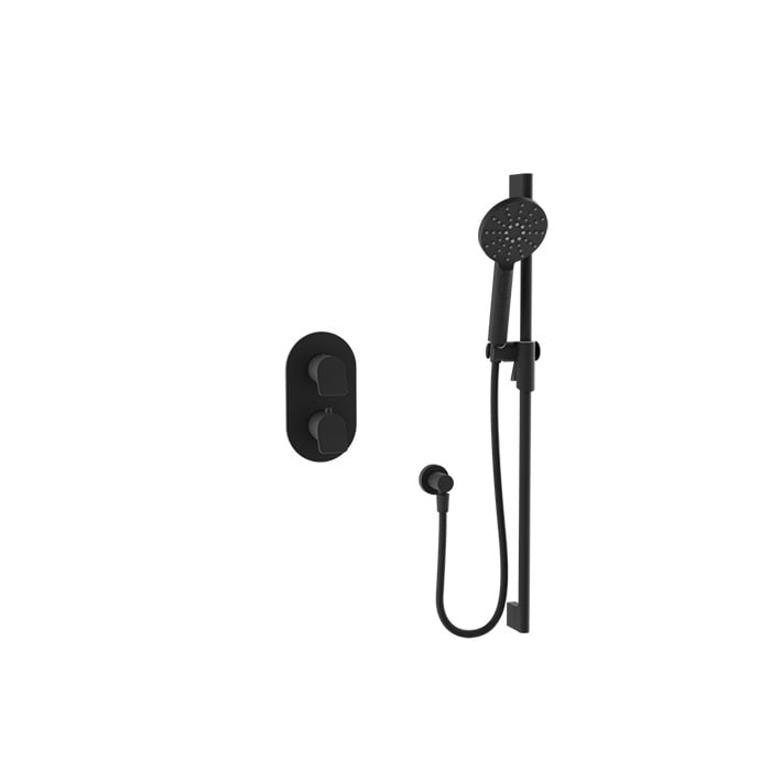 Baril Profile B46 Complete Thermostatic Pressure-Balanced Shower Kit - Matte Black