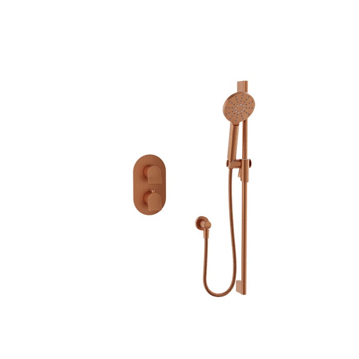 Baril Profile B46 Complete Thermostatic Pressure-Balanced Shower Kit - Satin Copper