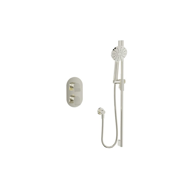 Baril Profile B46 Complete Thermostatic Pressure-Balanced Shower Kit - Polished Nickel
