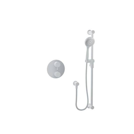 Baril Zip B66 Complete Thermostatic Pressure-Balanced Shower Kit with Hand Shower - White