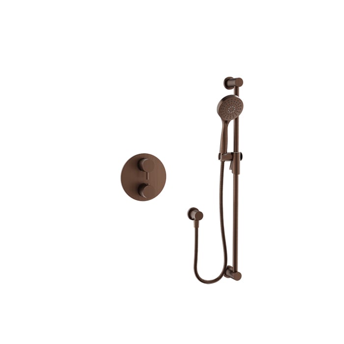Baril Zip B66 Complete Thermostatic Pressure-Balanced Shower Kit with Hand Shower - Venetian Bronze