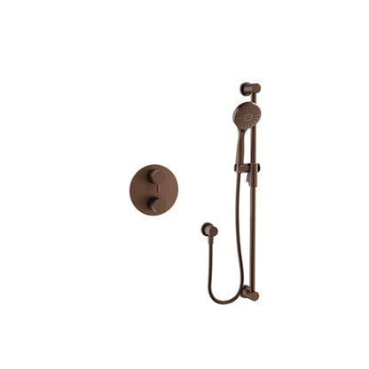 Baril Zip B66 Complete Thermostatic Pressure-Balanced Shower Kit with Hand Shower - Venetian Bronze