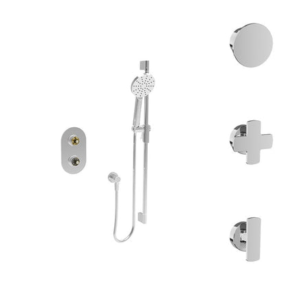 Baril Air B80 TRO-4153-80 overview showing available handle styles; handles and rough-in sold separately