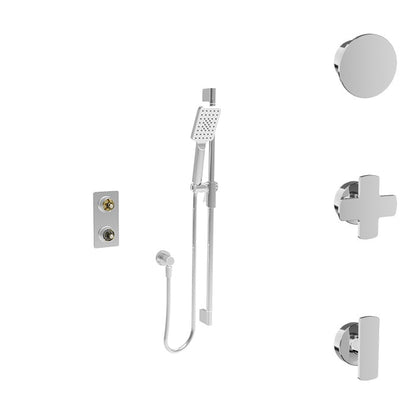 Baril Air B80 PRO-4154-80 in chrome; optional handle choices shown, handle kit sold separately.