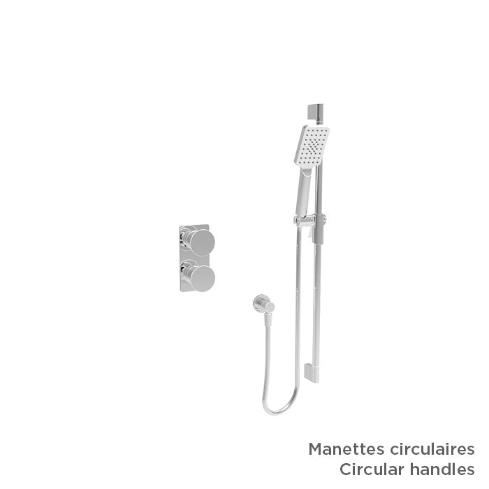 Baril TRO-4154-80 - Chrome - -9520-110-CC handle option shown; handle kit and rough-in sold separately