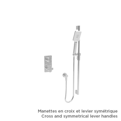 Baril TRO-4154-80 - Chrome - -9520-230-CC handle option shown; handle kit and rough-in sold separately