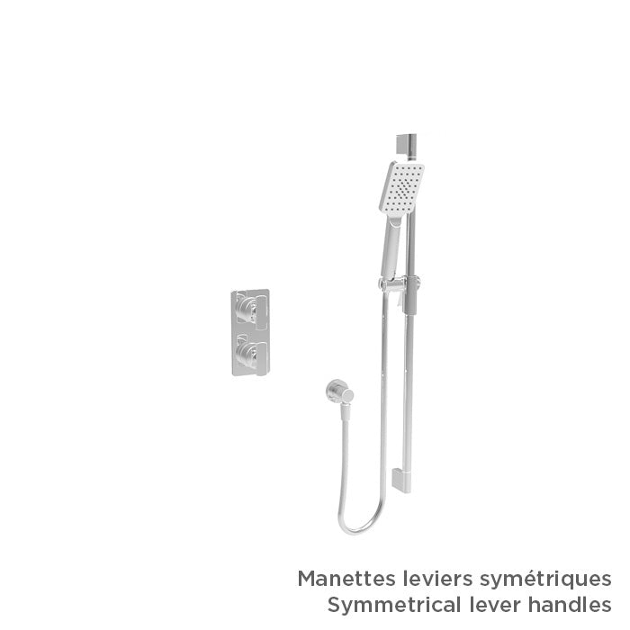 Baril TRO-4154-80 - Chrome - -9520-330-CC handle option shown; handle kit and rough-in sold separately