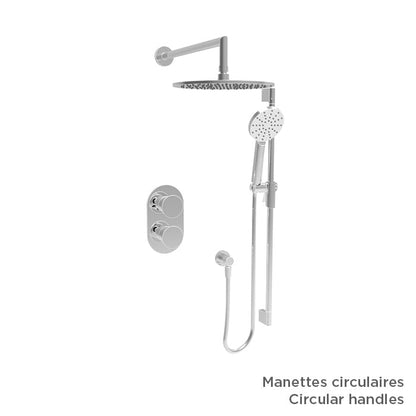 Baril Air B80 PRO-4203-80 in chrome; optional handle choices shown, handle kit sold separately.