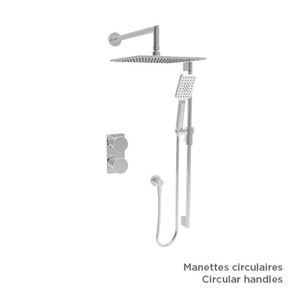 Baril TRO-4204-80 - Chrome - -9520-110-CC handle option shown; handle kit and rough-in sold separately