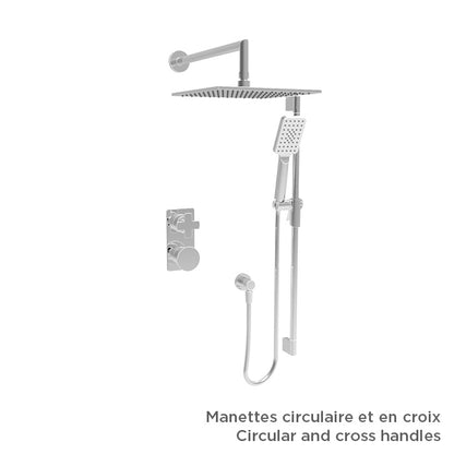 Baril TRO-4204-80 - Chrome - -9520-120-CC handle option shown; handle kit and rough-in sold separately