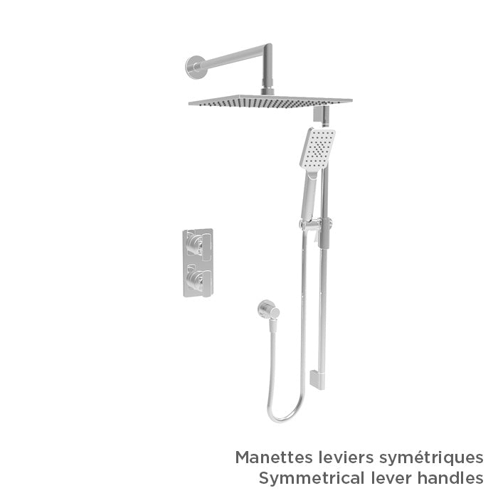 Baril TRO-4204-80 - Chrome - -9520-330-CC handle option shown; handle kit and rough-in sold separately