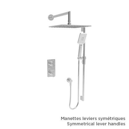 Baril TRO-4204-80 - Chrome - -9520-330-CC handle option shown; handle kit and rough-in sold separately