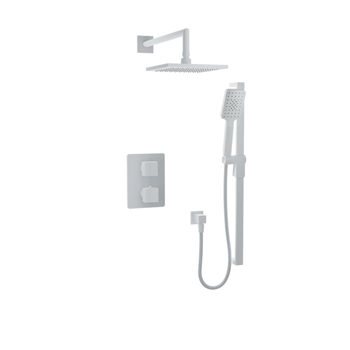 Baril Rec B05 Complete Thermostatic Pressure-Balanced Shower Kit - White