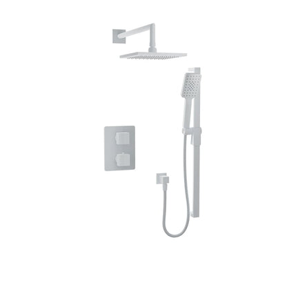 Baril Rec B05 Complete Thermostatic Pressure-Balanced Shower Kit - White