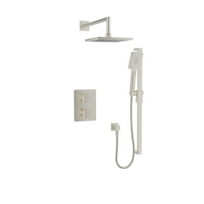 Baril Rec B05 Complete Thermostatic Pressure-Balanced Shower Kit - Brushed Nickel