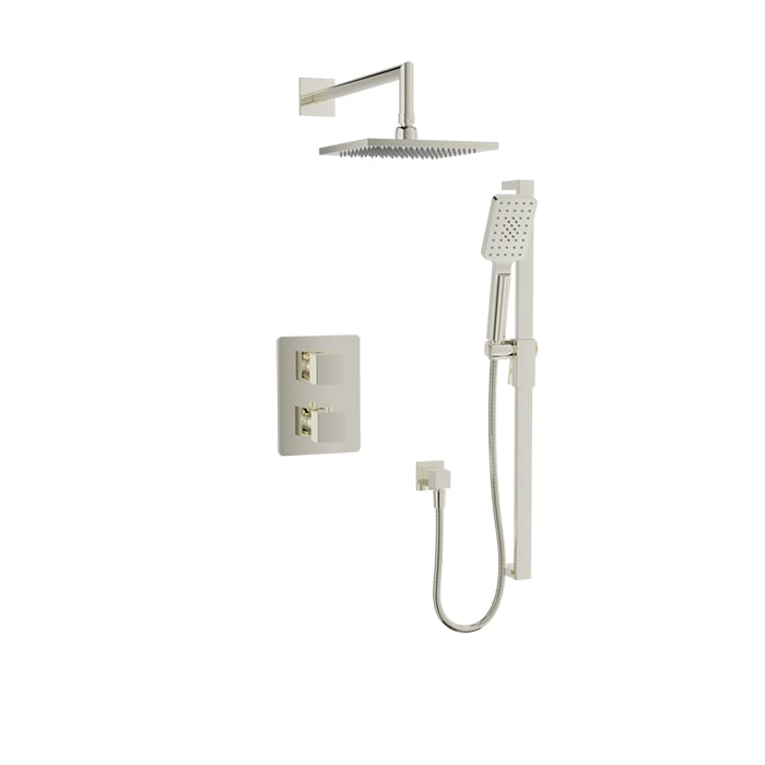 Baril Rec B05 Complete Thermostatic Pressure-Balanced Shower Kit - Polished Nickel