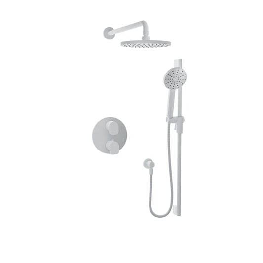 Baril Sens B45 Complete Thermostatic Pressure-Balanced Shower Kit - White